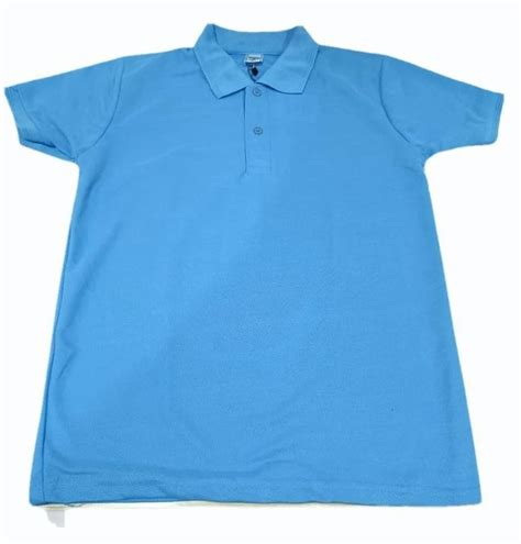 Plain Polyester Men Blue Sublimation T Shirt Polo Neck At Rs 160 Piece