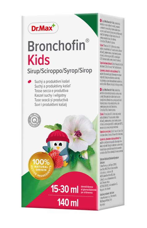 Dr Max Bronchofin Kids Sirop 140ml Dr Max Farmacie