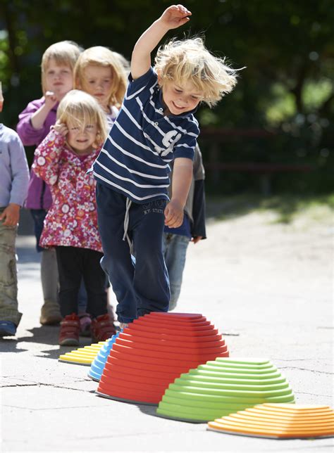 Trittsteine Kinder Balance Steine Hügelkuppen für Kinder Nordic