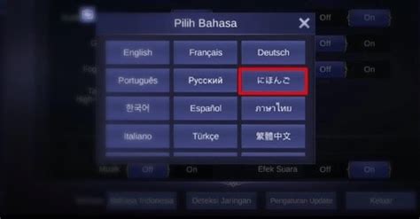 Cara Mengubah Suara Hero Mobile Legends Ke Bahasa Jepang Anime