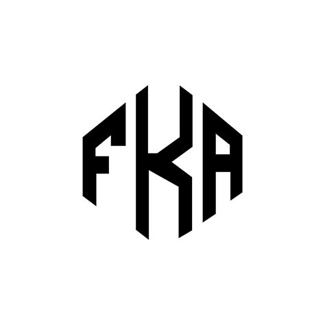 Fka Letter Logo Design With Polygon Shape Fka Polygon And Cube Shape