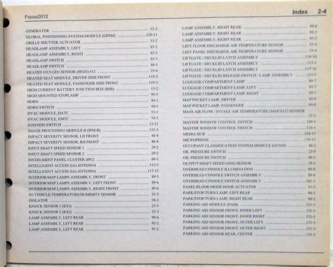 Ford Focus Electrical Wiring Diagrams Manual