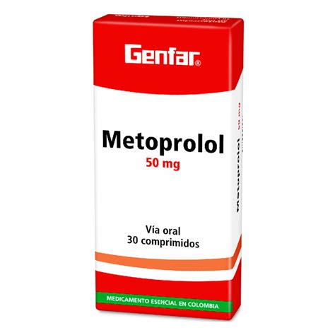 Metoprolol 50 Mg 30 Tabletas Gf Farmaprime