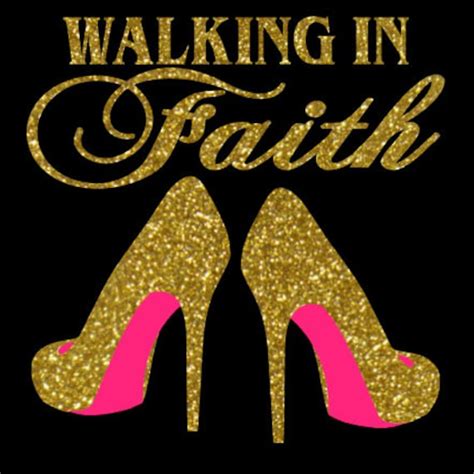 Walking in faith heels svg | Etsy