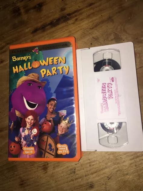 BARNEY - BARNEYS Halloween Party (VHS, 1998) Barney Vhs GOOD CONDITION ...