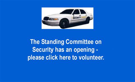 Security Committee Members Needed – February 2023