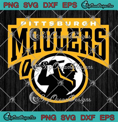 Pittsburgh Maulers Logo Vintage SVG, USFL Football Pittsburgh Maulers ...