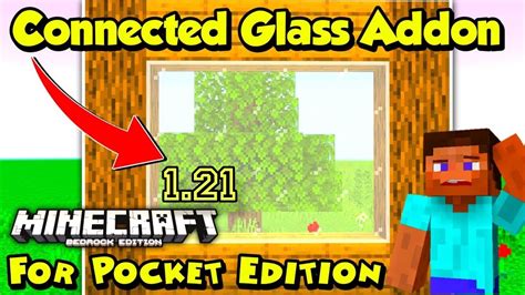 Connected Glass Mod For Minecraft Pocket Edition 1 21 Mcpe Connected Glass Addon Youtube