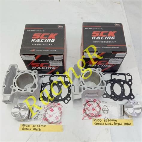 Honda Rs Racing Block Set Mm Ceramic Block Forged Piston Sck