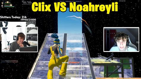 Clix Vs Noahreyli V Toxic Fights W Mongraal Peterbot Youtube