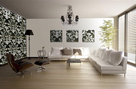 Wallpaper Designs For Living Room Wallpapers For Living - Black And ...