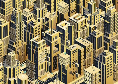 ISOMETRIC CITY | CORE ILLUSTRATION on Behance