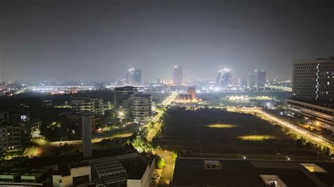 Premium Photo | Night sky of kolkata