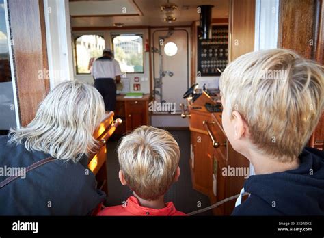 Inside Ships From Tall Ship Race Event In Aalborg Stock Photo