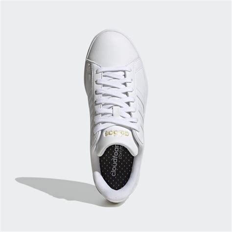 adidas Grand Court Cloudfoam Lifestyle Court Comfort Shoes - White | adidas ZA