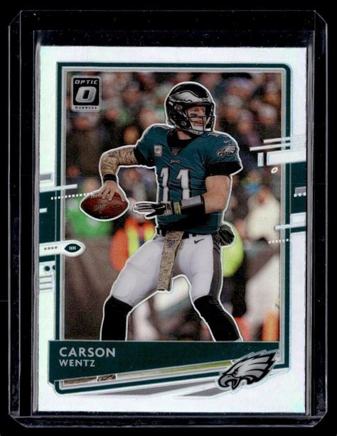 2020 Donruss Optic Silver Holo Prizm Carson Wentz EBay