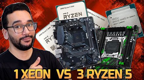 1 Xeon Vs 3 Ryzen 5 E5 2666v3 Vs R5 4500 4650g Vs R5 3600 Vs R5 5500 Youtube