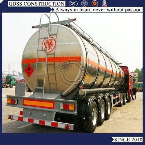 Heavy Duty Aluminum Fuel Tank Truck 50000 Liters Oil Tanker Truck