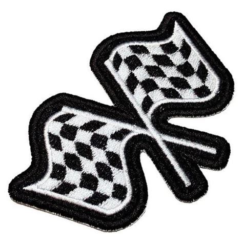 Bandeiras Racer CAR046T Patch Bordado para Macacão Kart Br44