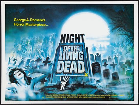 Night of the Living Dead Re-Release British Quad Poster - Horror Collectors