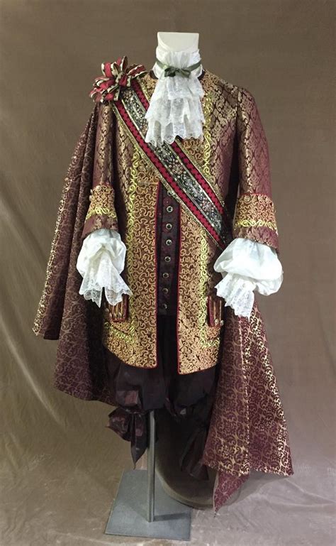 Luis Xiv Baroque Costume For Men Etsy Th Century Fashion