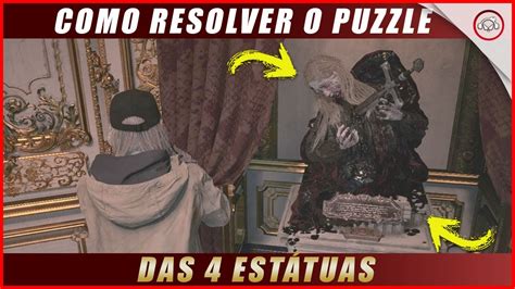 Resident Evil Sombras de Rose Como resolver o puzzle das 4 estátuas