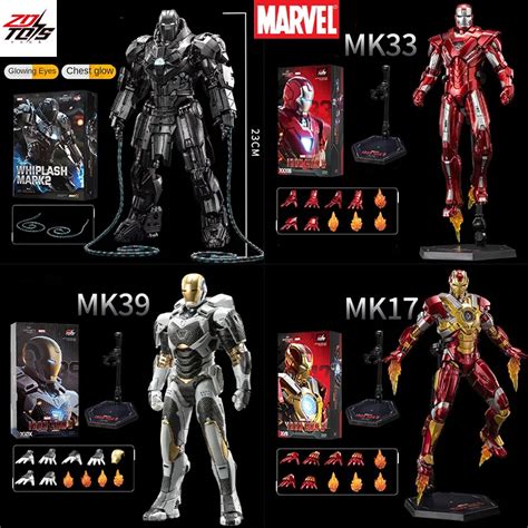 Stokta Zdtoys Marvel Demir Adam Mk39 Mk33 Blackspider R Mcek Adam Ction