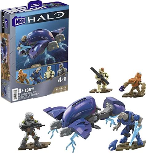 Mega Halo Toys Vehicle Building Set Ghost Of Requiem Aircraft With