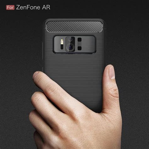 Luxury Carbon Fiber Case For Asus Zenfone Ar Soft Slim Tpu Armor Back