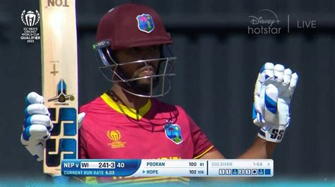 Mufaddal Vohra On Twitter Century By Nicholas Pooran In The World Cup