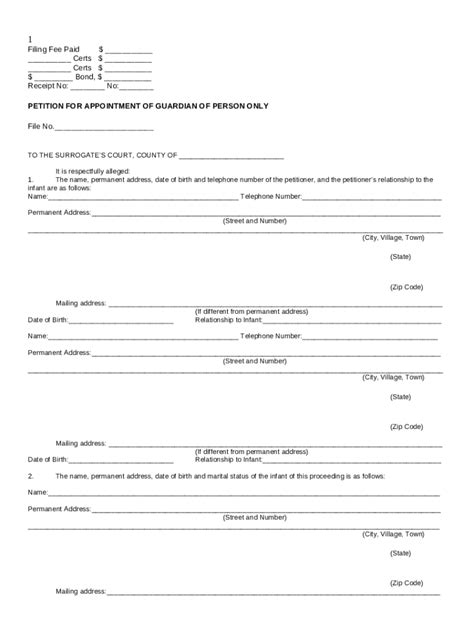 40 Printable Temporary Guardianship S All States Doc Template Pdffiller