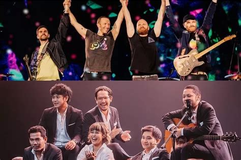 Maliq D Essentials Tampil Dipanggung Coldplay Pada Konser Music Of The