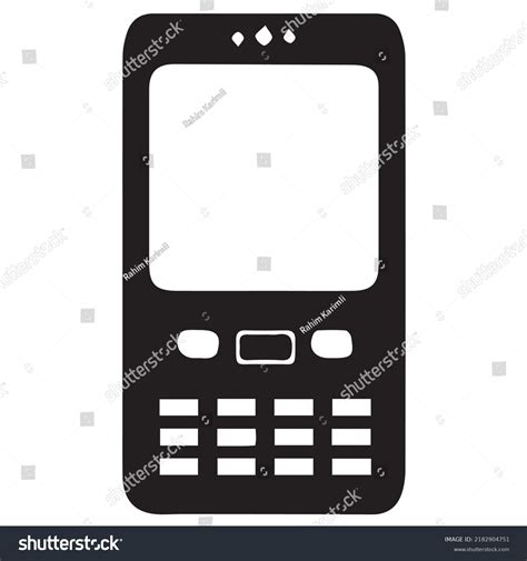 Phone Silhouette Black White Stock Vector (Royalty Free) 2182904751 ...