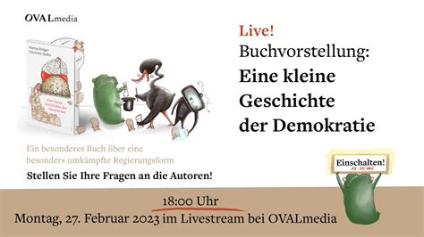 Live Buchvorstellung Eine Kleine Geschichte Der Demokratie Ovalmedia