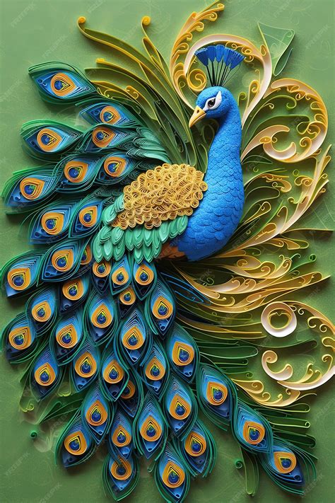 Premium Photo | A peacock is made by a friend of mine.