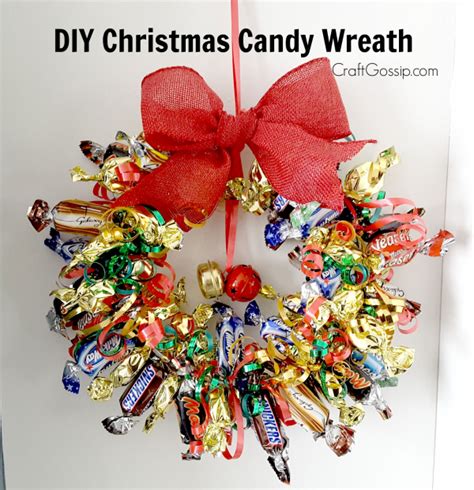 Diy Christmas Chocolate Candy Wreath Edible Crafts