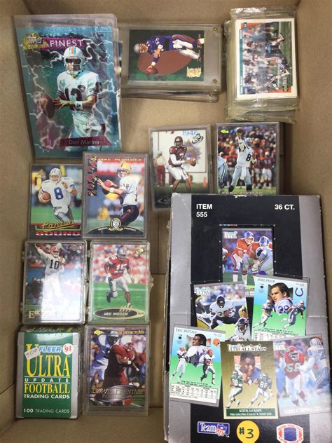 Lot Assorted Vintage Football Sports Trading Cards