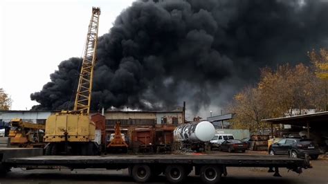 Пожар в Новочебоксарске. - YouTube