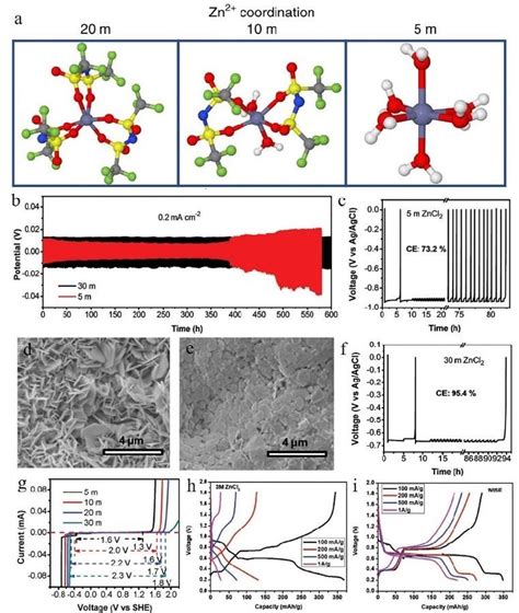 A Solvation Structures Of Zn 2 In 1 M Zn Tfsi 2 And Various Litfsi Download Scientific