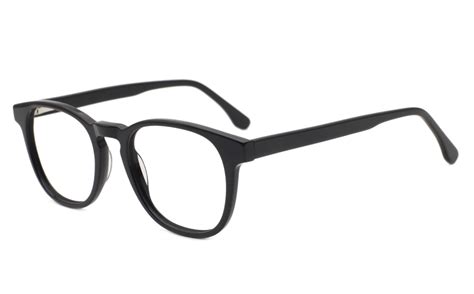 Semi Round Eyeglasses Frame Brown