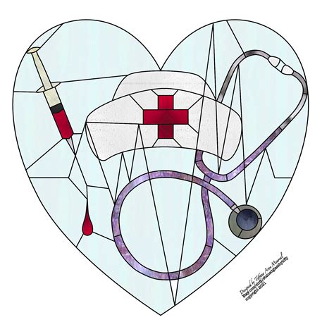 Nurse Appreciation Stained Glass Pattern Digital Download Etsy