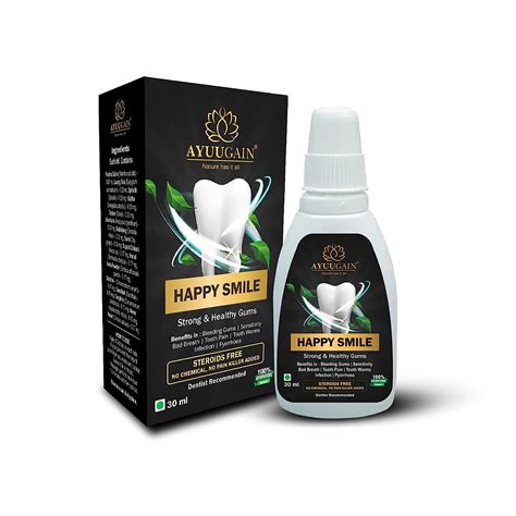 AYUUGAIN Happy Smile Gum Paint Herbal for Bleeding Gums, Bad Breath