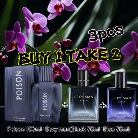 『buy 1 Take 2』poison 100mlandsexy Man 2 55ml Long Lasting Natural Paris