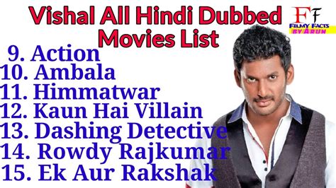 Vishal Krishna Top 17 South Hindi Dubbed Movies List Vishal All