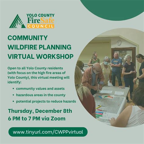 Community Wildfire Protection Planning Virtual Workshop December 8th Yolo County Fire Safe