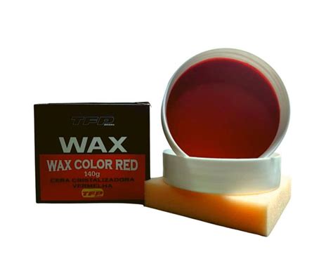 Cera Cristalizadora Automotiva Wax Red Para Carro Vermelho G Tfp