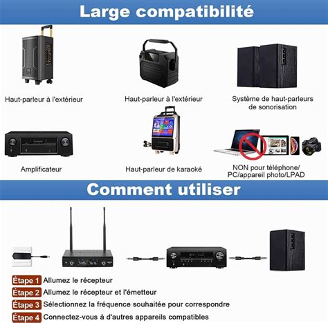 Phenyx Pro Syst Me De Microphones Sans Fil Avec Tui Ensemble De