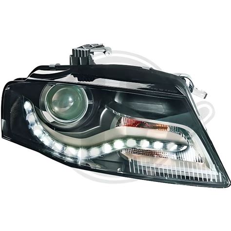 Paire De Feux Phares Daylight Led Noir Pour Audi A Berline