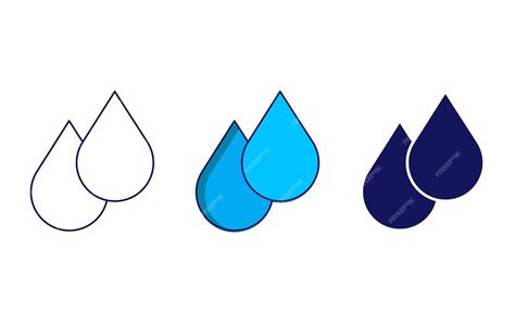 Icono De Vector De Gota De Agua Vector Premium