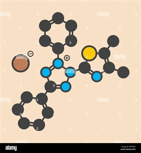 Mtt Yellow Tetrazole Dye Molecule Used In Mtt Assay Used To Measure